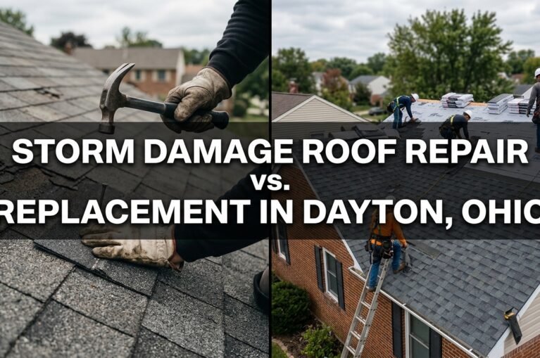 Storm Damage Roof Repair vs. Replacement in Dayton, Ohio