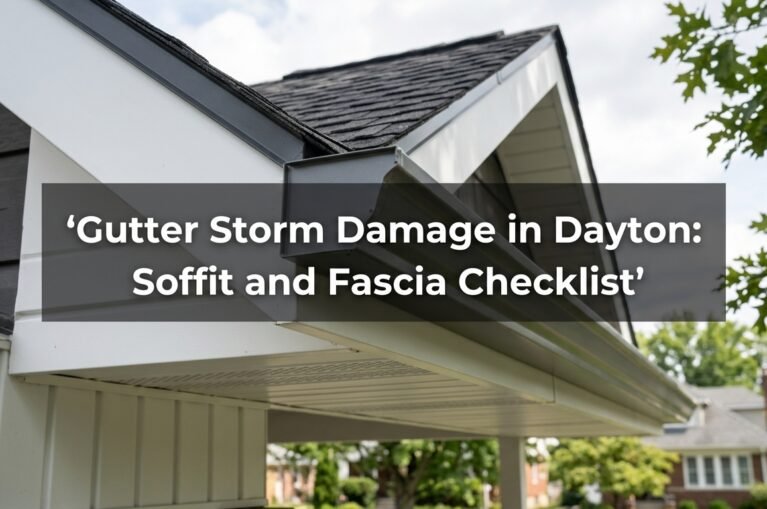 Gutter Storm Damage in Dayton: Soffit and Fascia Checklist