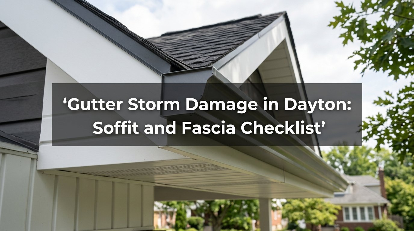 Gutter Storm Damage in Dayton: Soffit and Fascia Checklist