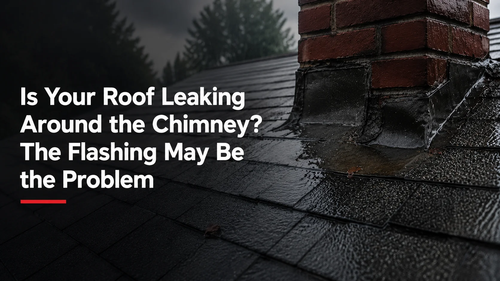 Is Your Roof Leaking Around the Chimney? The Flashing May Be the Problem